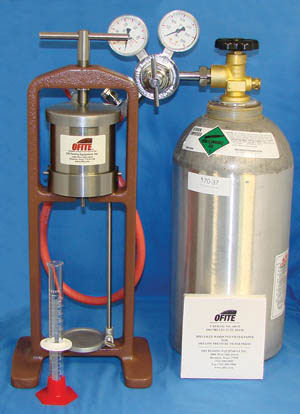 Bench-Mount Filter Press with Nitrogen Regulator - OFITE